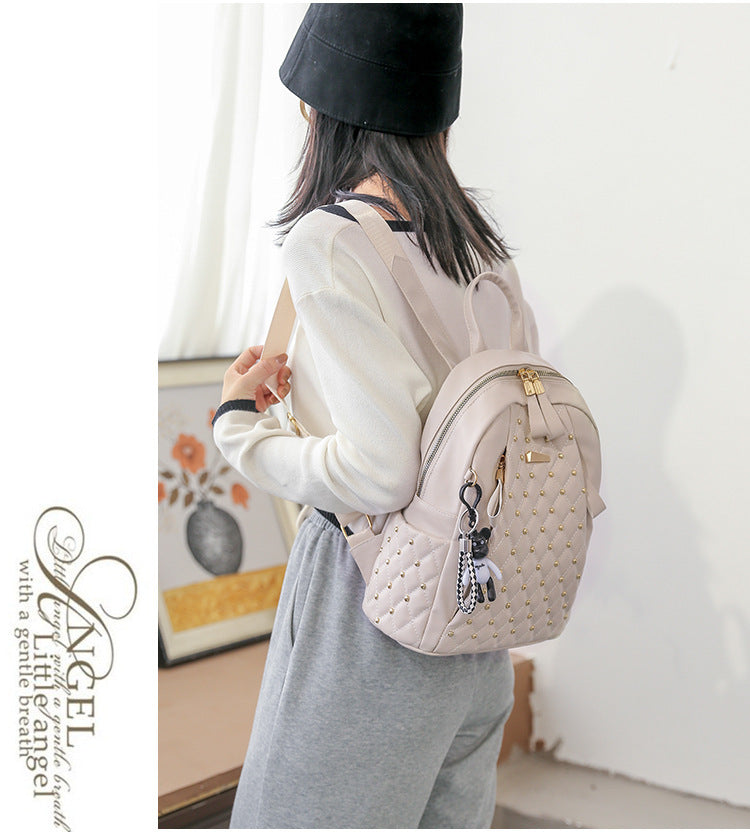 Large Capacity Soft Leather Backpack