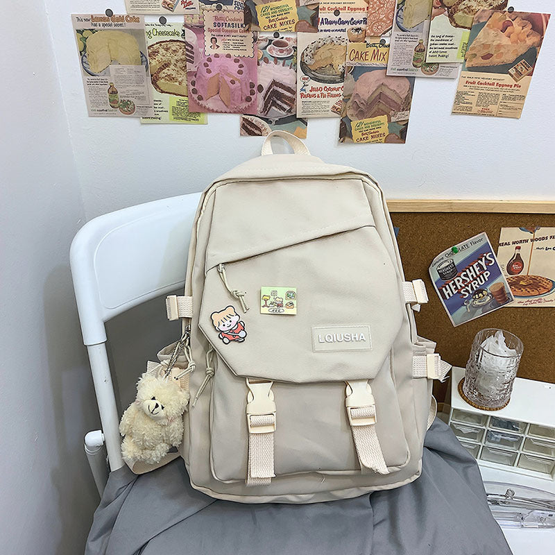 Schoolbag High School Nylon Large Capacity Backpack Female Backpack Student