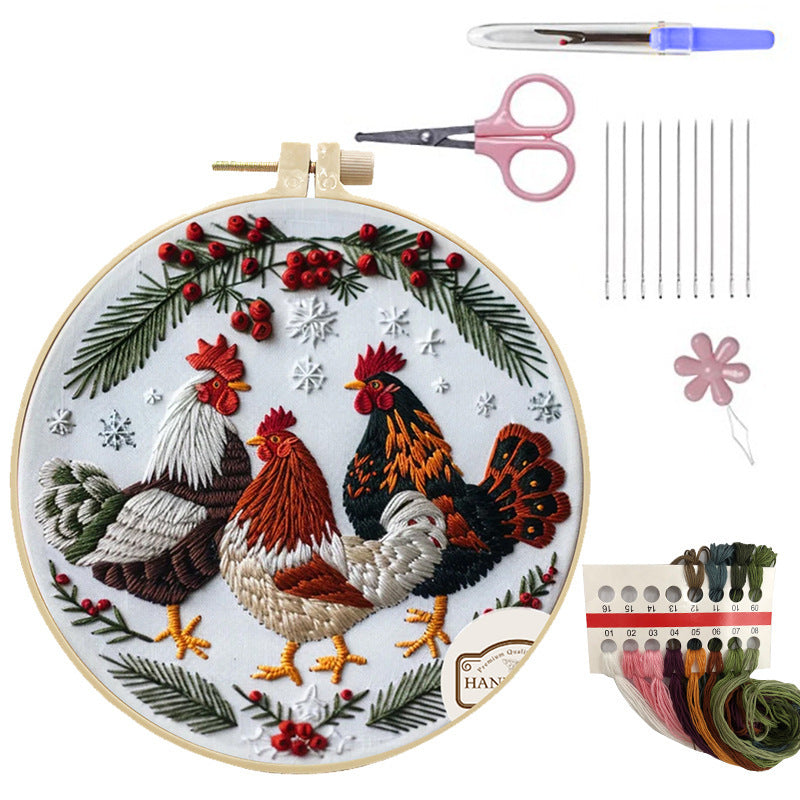 Handmade Cloth Art Material Kit Kit Embroidery Handmade Material Gift Present